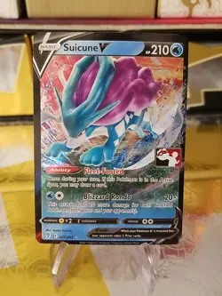 Suicune V Pokemon Prize Pack Series 1 Promo Pokemon Card NM/LP - Image 1