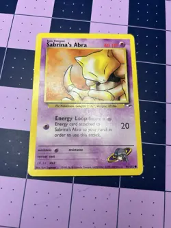 Pokemon TCG Sabrina's Abra Gym Heroes 91/132 Unlimited Common Card Regular - Image 1