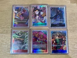 One Piece OP10- Royal Blood TCG English 6 SR Cards Lot - Image 1