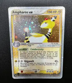 Ampharos ex 89/97 EX Dragon Holo Ultra Rare Pokemon Card - MP - Image 1