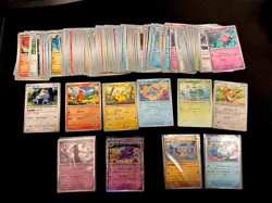Pokemon TCG - SV2a 151 Bulk - 140 Card Lot - 2 R holo - 2 Pokeball - Japanese NM - Image 1