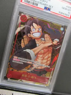 PSA 10| 2024 One Piece Card Luffy ST10-006 SR 1st Anniversary Set Chinese Holo - Image 4