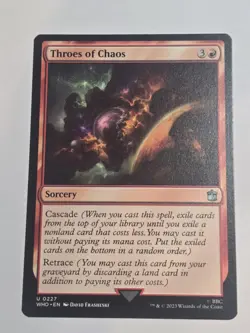 Throes of Chaos 0227 Non Foil Uncommon Doctor Who Commander MTG Near Mint - Image 1