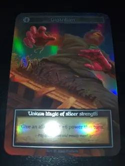 Sorcery Contested Realm Beta Gigantism Foil Unique Near Mint - Image 1