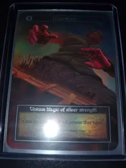 Sorcery Contested Realm Beta Gigantism Foil Unique Near Mint - Image 3