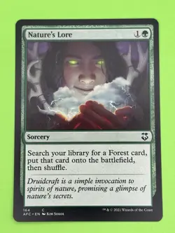 MTG Nature's Lore NM Adventures in the Forgotten Realms common - Image 1