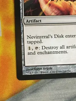D1121 MAGIC GATHERING COMMANDER 2013 NEVINYRRAL'S DISK #248 LP R MTG - Image 4