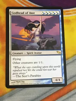 D1135 MAGIC GATHERING SHADOWMOOR GODHEAD OF AWE #142 NM R MTG - Image 1