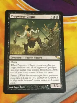 D1137 MAGIC GATHERING SHADOWMOOR PUPPETEER CLIQUE #75 LP R MTG - Image 1