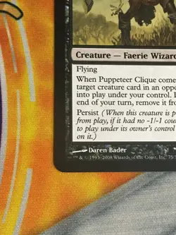 D1137 MAGIC GATHERING SHADOWMOOR PUPPETEER CLIQUE #75 LP R MTG - Image 4