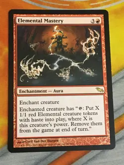 D1151 MAGIC GATHERING SHADOWMOOR ELEMENTAL MASTERY #90 MP R MTG - Image 1