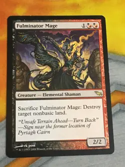 D1154 MAGIC GATHERING SHADOWMOOR FULMINATOR MAGE #188 MP R MTG - Image 1