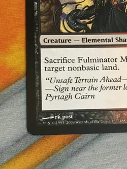 D1154 MAGIC GATHERING SHADOWMOOR FULMINATOR MAGE #188 MP R MTG - Image 4