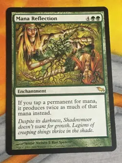 D1156 MAGIC GATHERING SHADOWMOOR MANA REFLECTION #122 HP-DMG R MTG - Image 1