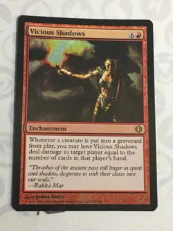 D1205 MAGIC GATHERING SHARDS OF ALARA VICIOUS SHADOWS #119 DMG FOIL R MTG - Image 1