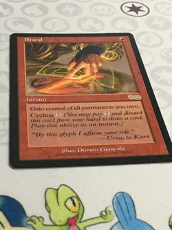 D1214 MAGIC GATHERING URZA'S SAGA BRAND #176 HP R MTG - Image 2