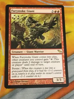 D1139 MAGIC GATHERING SHADOWMOOR FURYSTOKE GIANT #93 LP R MTG - Image 1