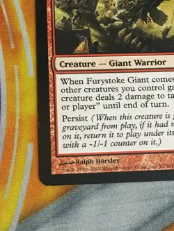 D1139 MAGIC GATHERING SHADOWMOOR FURYSTOKE GIANT #93 LP R MTG - Image 4