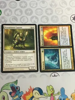 D1242 MAGIC GATHERING PREEMINENT CAPTAIN 20 RESEARCH DEVELOPMENT 155 HP-DMG RARE - Image 1