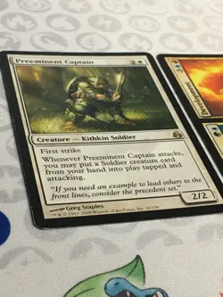 D1242 MAGIC GATHERING PREEMINENT CAPTAIN 20 RESEARCH DEVELOPMENT 155 HP-DMG RARE - Image 3