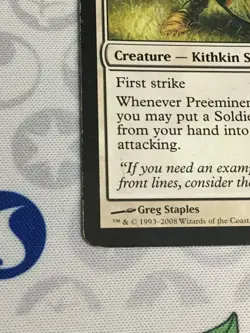 D1242 MAGIC GATHERING PREEMINENT CAPTAIN 20 RESEARCH DEVELOPMENT 155 HP-DMG RARE - Image 5