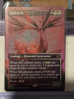 MTG Lorwyn Eclipsed - Catharsis Borderless Foil Near Mint - Image 1