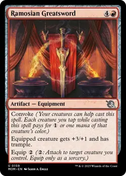 Ramosian Greatsword 0159 - REGULAR - NM - March of the Machine MTG - Image 1