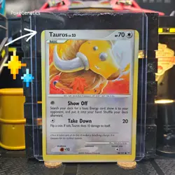 Tauros Miscut Error Platinum Pokemon TCG 98/127 Common - Image 1