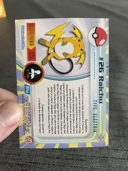 Pokemon TOPPS #26 Raichu Francais Occasion - Image 3