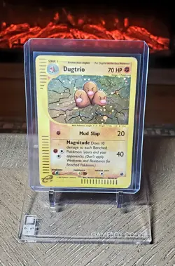 Pokemon EXPEDITION BASE SET DUGTRIO HOLO RARE 10/165 MP!! - Image 1