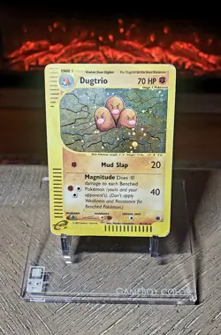 Pokemon EXPEDITION BASE SET DUGTRIO HOLO RARE 10/165 MP!! - Image 3