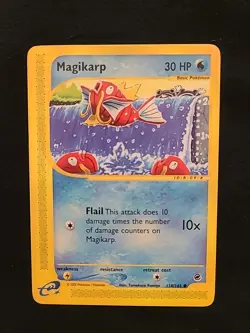 Pokemon TCG Magikarp 118/165 Common Normal Pokemon Expedition Non Holo - Image 1