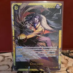 Crocodile OP14-120 SEC One Piece TCG The Azure Sea's Seven Warlords Foil - Image 1