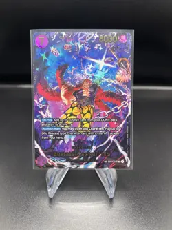 One Piece CCG: Eustass "Captain" Kid EB04-039 R SP English OP14 NM Holo Foil - Image 1