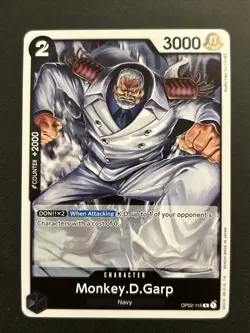 Monkey.D.Garp | OP02-115 R | Black | Holo | Paramount War | One Piece TCG - Image 1