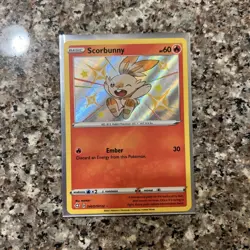 Scorbunny SV015/SV122 Shiny Holo Rare Shining Fates: Shiny Vault Pokemon Card - Image 1