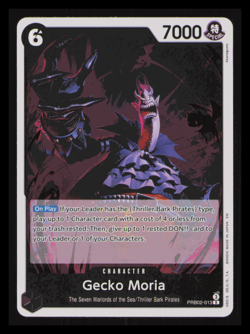 One Piece Card Game Gecko Moria PRB02-013 Rare Foil English Edition NM - Image 1