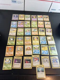 Lot Of 37 Vintage Pokemon Cards. Base Set 2. No Duplicates. All Played - Image 1