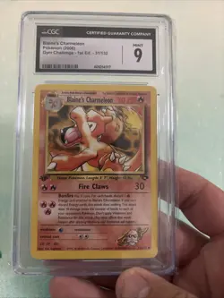 CGC 9 MINT Blaine's Charmeleon Gym Challenge 1st Edition 31/132 Pokemon Card psa - Image 1
