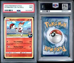 Pokemon Card PSA 9 Scorbunny on the Ball 004/005 FA Soccer Futsal Promo 2020 - Image 5
