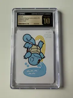 2025 POKEMON PLAYING CARDS JAPANESE POKEMON TARUKA SQUIRTLE CGC 10 PRISTINE - Image 1