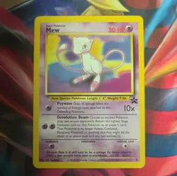 1 Vintage 1999 Pokemon Card Mew Black Star Promo 8 NM-Mint - Image 1