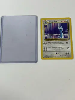Dragonair Pokemon Card Base Set 18/102 w/protective Case - Image 1