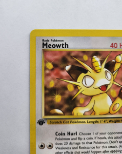 Meowth 62/82 - 1st Edition Team Rocket Vintage Pokemon Card - NM - Image 3