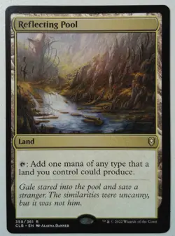 Reflecting Pool *Rare* Magic MtG x1 CLB Baldur's Gate MISPRINT (centering) - Image 1