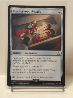 Brotherhood Regalia (Non-foil) Universes Beyond: Assassin's Creed 0071 U MTG - Image 1