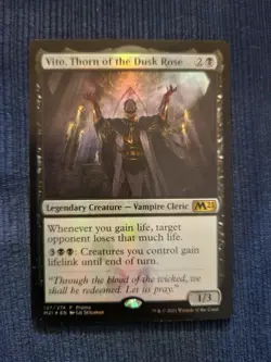 Vito, Thorn of the Dusk Rose NM PROMO FOIL Core Set 2021 MTG FREE SHIPPING - Image 1