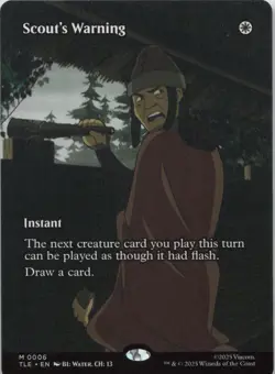 Scout's Warning (Borderless) M Avatar: The Last Airbender: Eternal-Legal LP MTG - Image 1