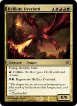 Shards of Alara Hellkite Overlord x1 Moderate Play, English Magic Mtg M:tG - Image 1