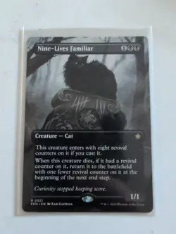 MTG Nine-Lives Familiar (Borderless) (321) | NM | Foundations {FDN} - Image 1